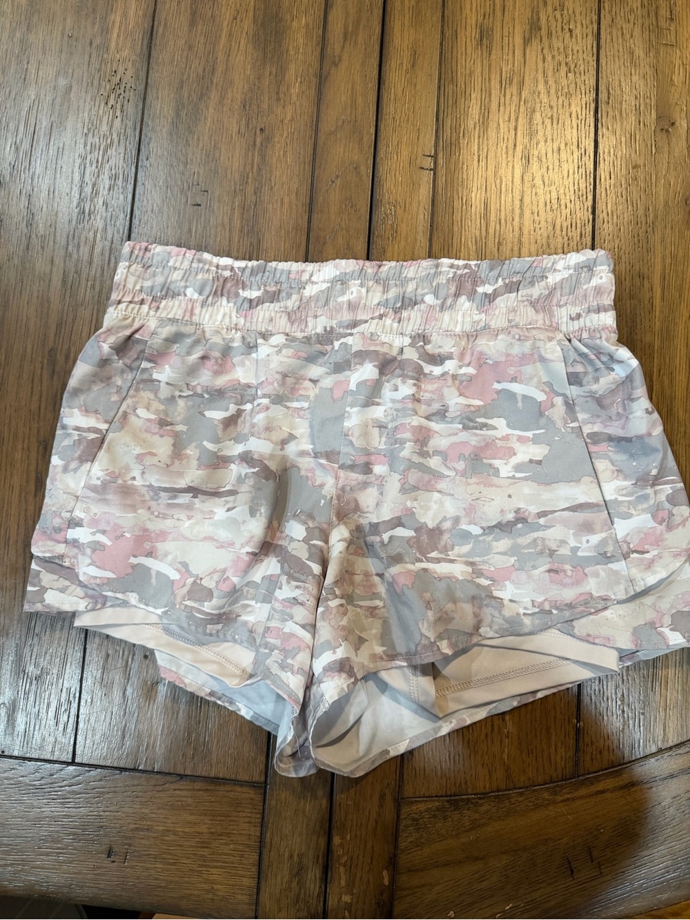 Avia Pink and Gray Camo Athletic Shorts